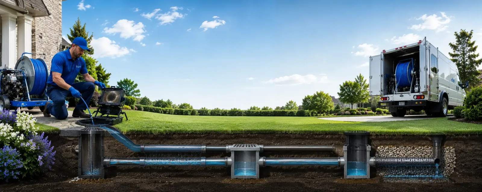 Outdoor drain cleaning information for Lannon, WI